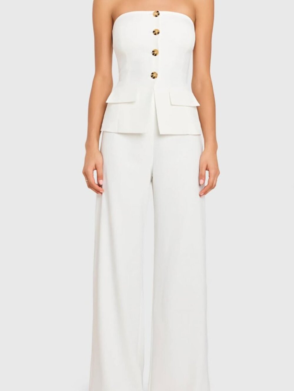 Amanda Uprichard Yadira Jumpsuit in White
